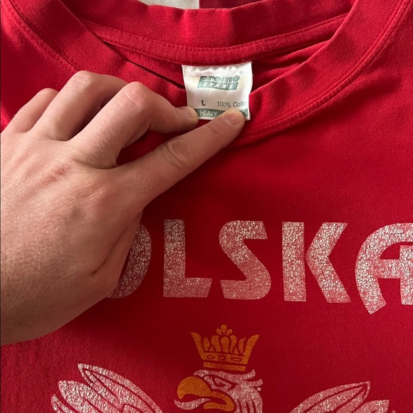 Red Polska t-Shirt - Picture 2 of 5